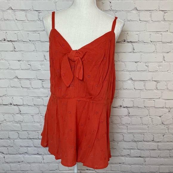 torrid Tops - Torrid NWT Orange Eyelet Blouse 3X